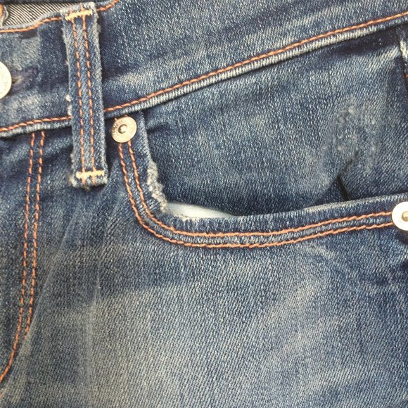 Seven 7 For All Mankind Womens Straight Leg Jeans 24 x 32 Low Rise Stretch NWT - Picture 4 of 12